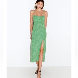Zara Animal Print Midi Dress, size small